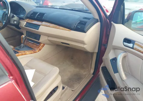 2002 BMW X5 3.0I из США, поврежденный, VIN 5UXFA53572LP57733